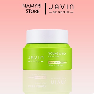Kem Dưỡng Cho Da Mụn, Chống Lão Hóa, dưỡng trắng da Hàn Quốc Javin De Seoul Young&Rich Cica Cream