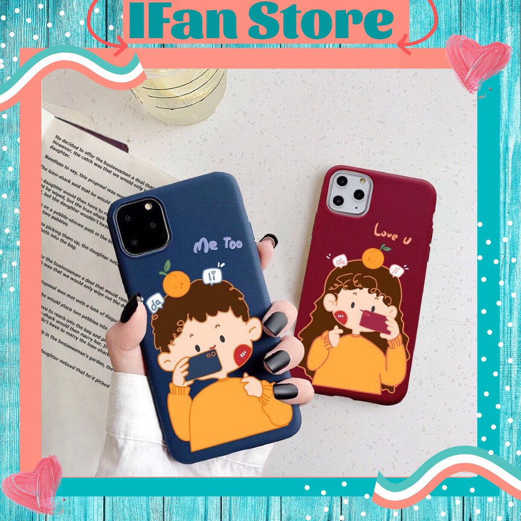 🌸VIDEO THẬT🌸 Ốp Lưng Đôi iPhone Cặp Đôi Selfie Cute Dẻo iPhone 6/6s/6plus/6splus/7plus/8plus/x/xs/xs max/11/11 pro max