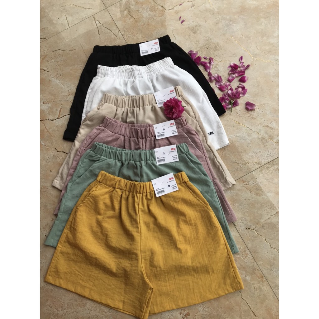 QUẦN SHORT NỮ VẢI ĐŨI ống rộng