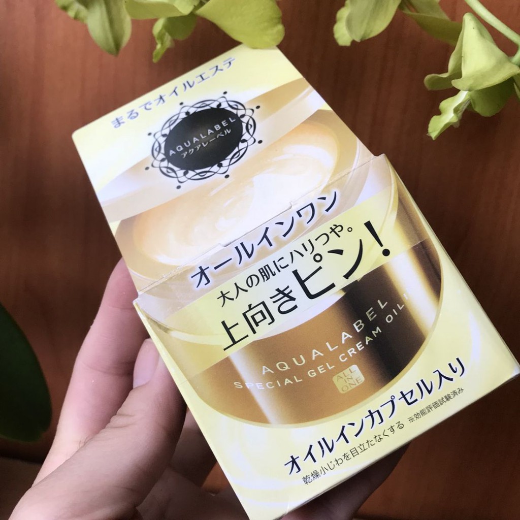 Kem dưỡng da Shiseido aqualabel special gel cream 90g chống lão hóa Nhật Bản (màu vàng)