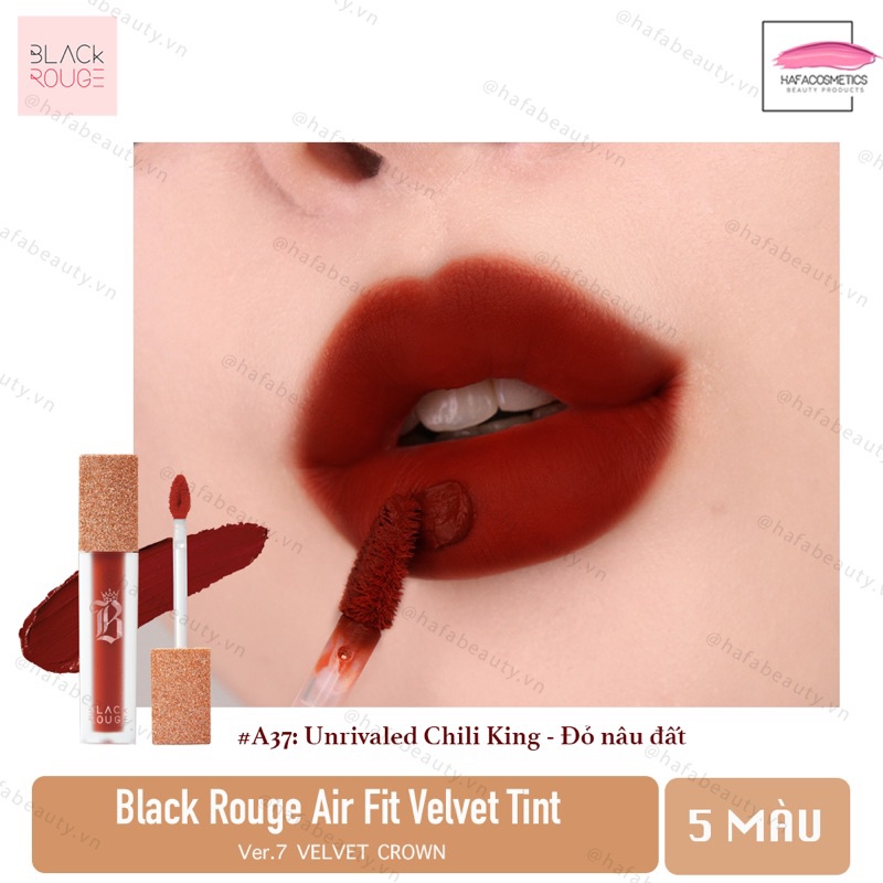 Son Black Rouge A37 màu đỏ nâu đất son kem lỳ