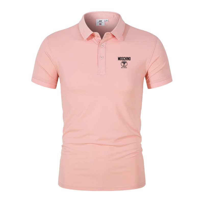 Áo Thun Polo Tay Ngắn Vải Cotton In Chữ Moschino Thời Trang Cao Cấp Trẻ Trung