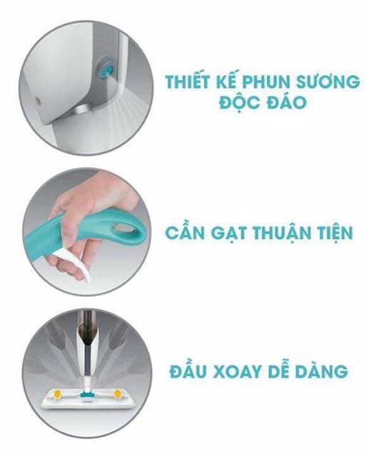 Cây lau nhà Lock&Lock dạng xịt nước ETM461