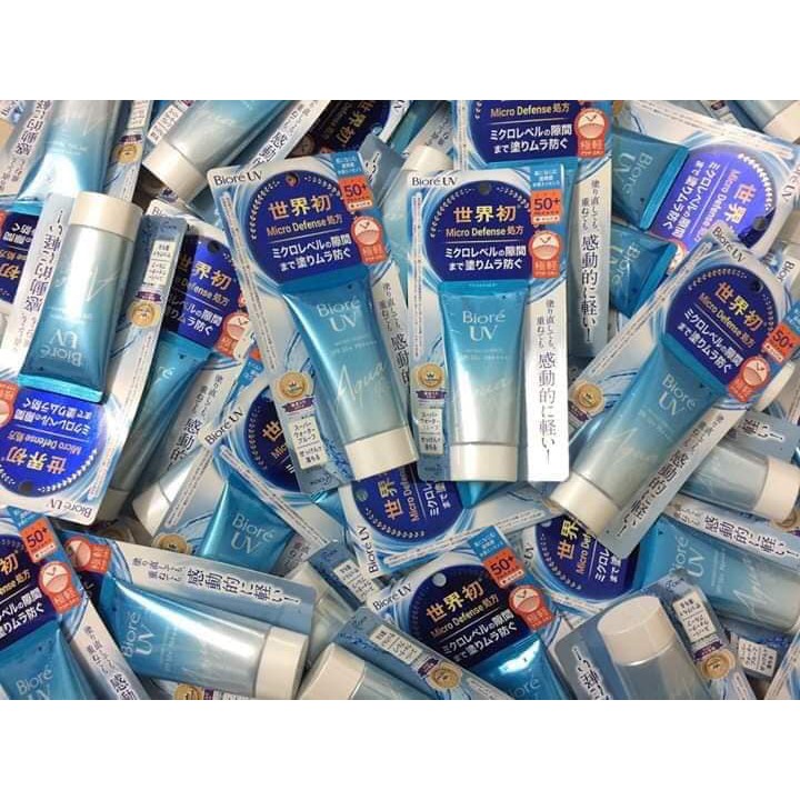 Kem chống nắng Biore UV Aqua Rich Watery Essence/Gel SPF 50+ 50ml/90ml Nhật Bản