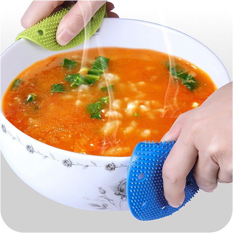 Bàn Chải Rửa Sạch Rau Củ Trái Cây ANAEAT Bằng Silicon Hình Dạng Dễ Thương Tiện Lợi