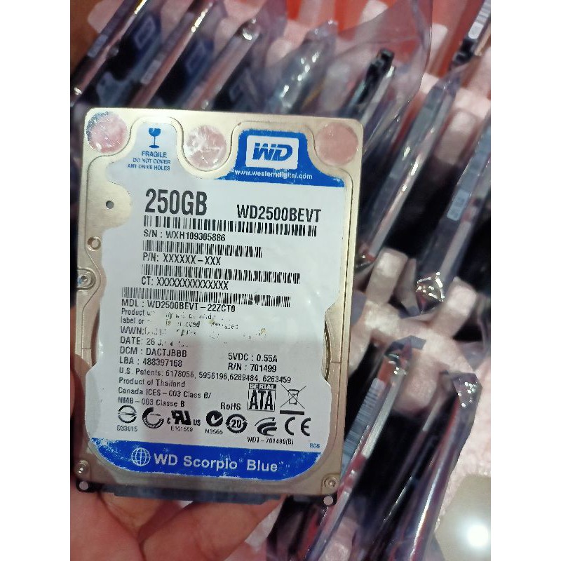 Ổ Cứng Laptop Hdd 250gb