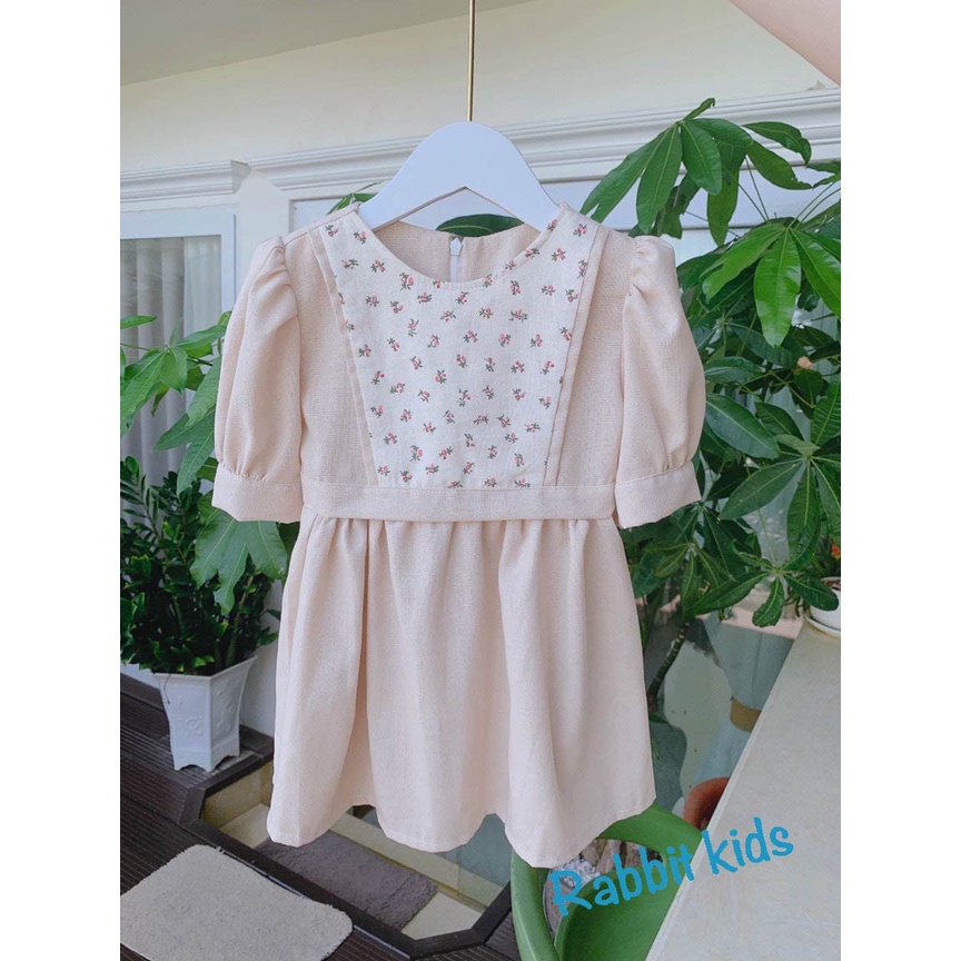 Váy Thu Đông Cho Bé 8-32kg💝FREESHIP💝 Rabbit Kids- Đầm Đi Học Bé Gái Chất Linen Bột Cao Cấp Mềm Mại