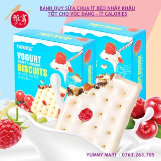 [SẴN] BÁNH QUY SỮA CHUA TRÁI CÂY YAFU YOGURT BISCUITS NHẬP KHẨU 128GR ÍT BÉO, ÍT CALO, MÓN ĂN VẶT LÝ TƯỞNG SIÊU NGON