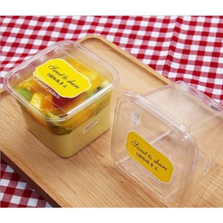 Hộp mouse vuông có nắp - đựng tiramisu, mousse