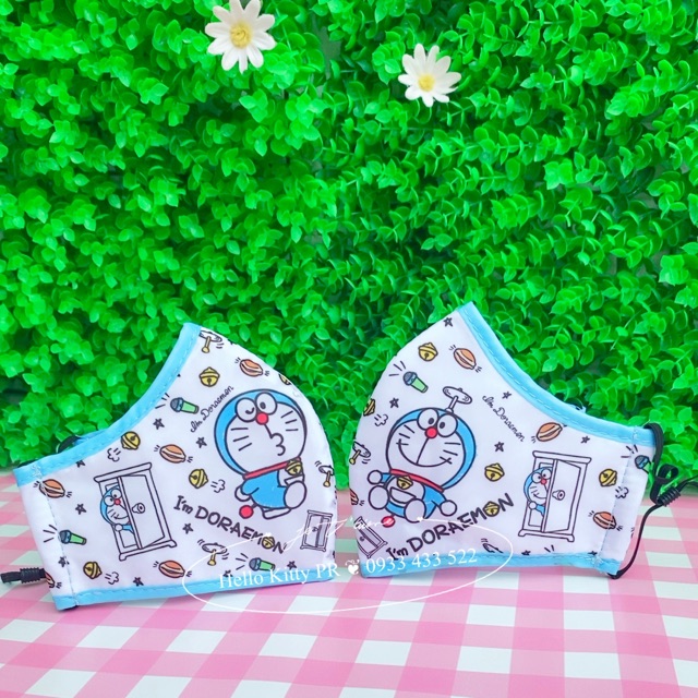 Khẩu trang vải Hello Kitty -  Doremon Doraemon