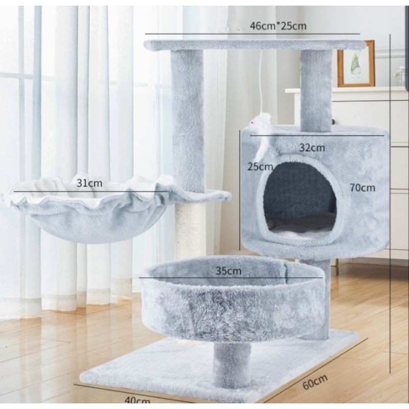 Cattree cho mèo Cat tree cho mèo nhà cây cho mèo,giảm stress thế mạng cho bộ sofa nhà bạn
