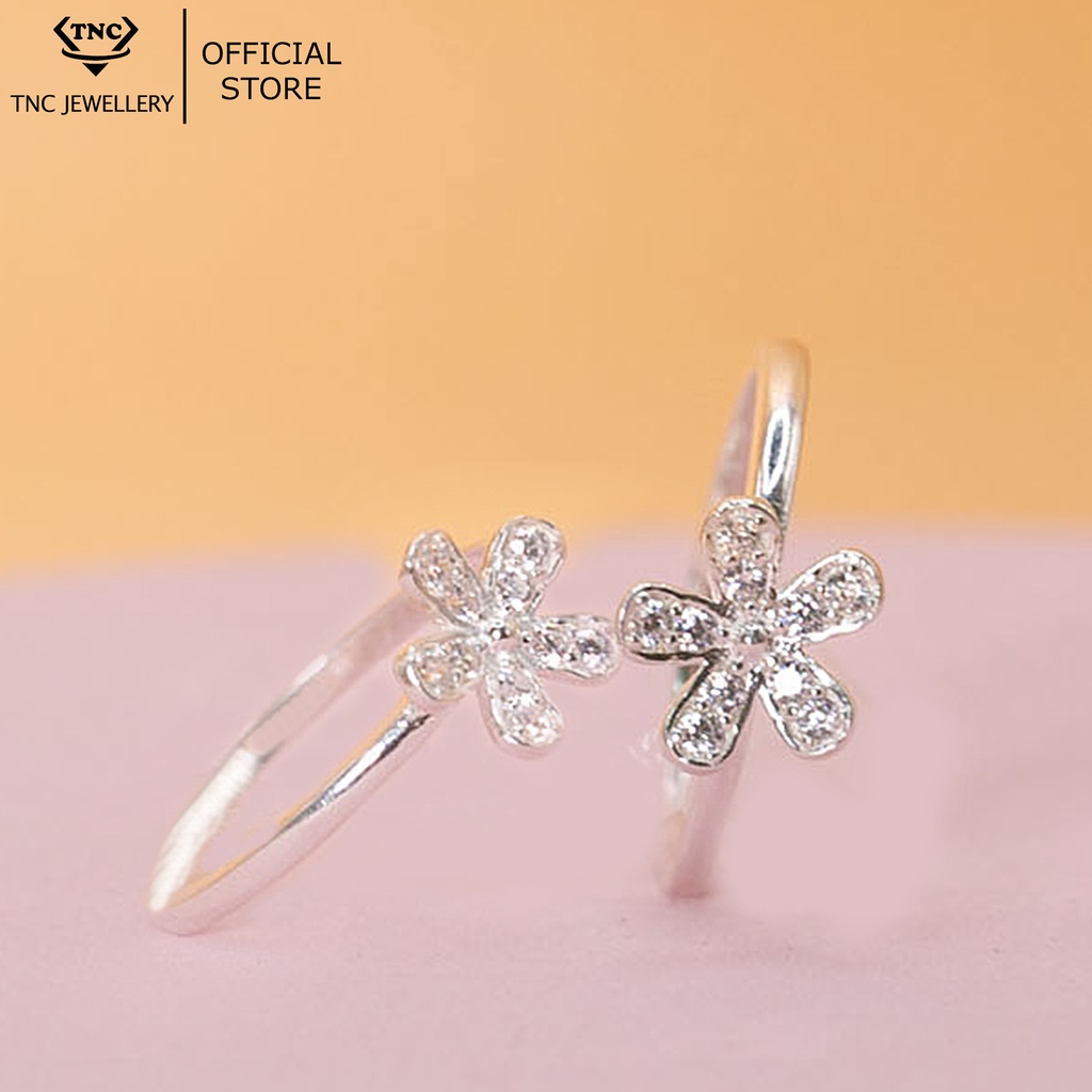 Nhẫn Bạc Nữ Bông Hoa Hoa Đồng Nội Cao Cấp-Trang Sức TNC JEWELLERY