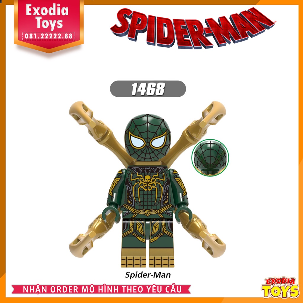 Xếp hình Minifigure các phiên bản Người Nhện Spider-Man - Đồ Chơi Lắp Ghép Sáng Tạo - X0282