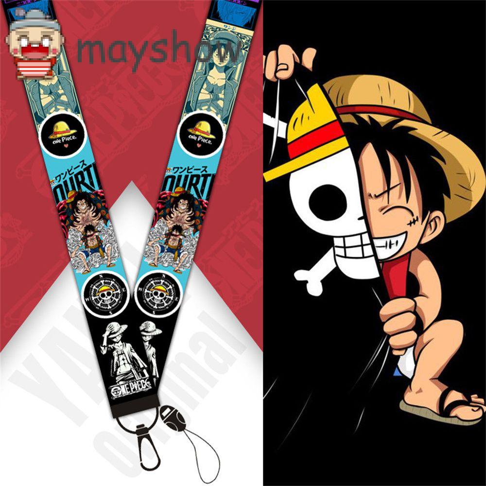 MAYSHOW Gifts Hanging Neck Lanyard Id Decorative Streamers One Piece Anime Lanyard Mobile Phone Rope Neck Straps Badge For Keys Keychain/Multicolor