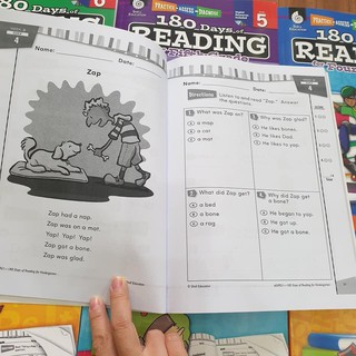 Combo 7q - 180 days of reading (Level K đến 6)