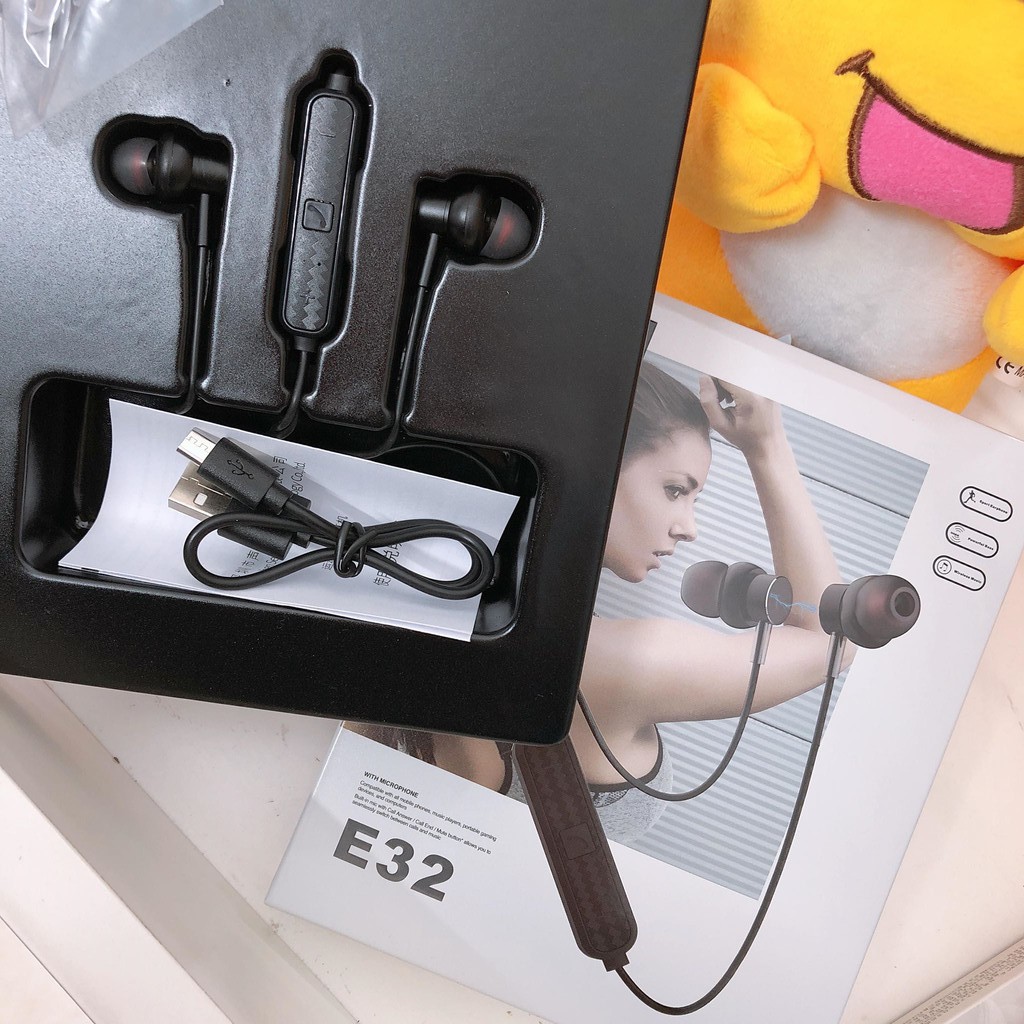 Tai Nghe thể thao kim loại Bluetooth SENDEM E32 Nút Cảm Ứng 2 tai - Chịu nước- Cách Âm Tốt | BigBuy360 - bigbuy360.vn