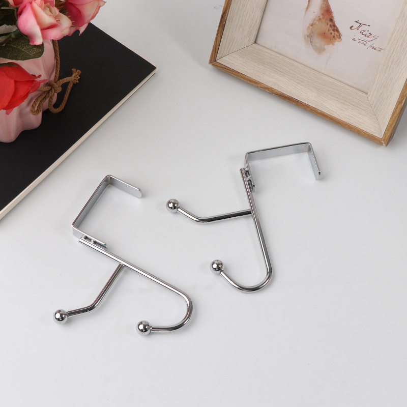 Set 2 Móc Treo Áo Khoác Bằng Kim Loại Tiện Dụng Cho Phòng Tắm
