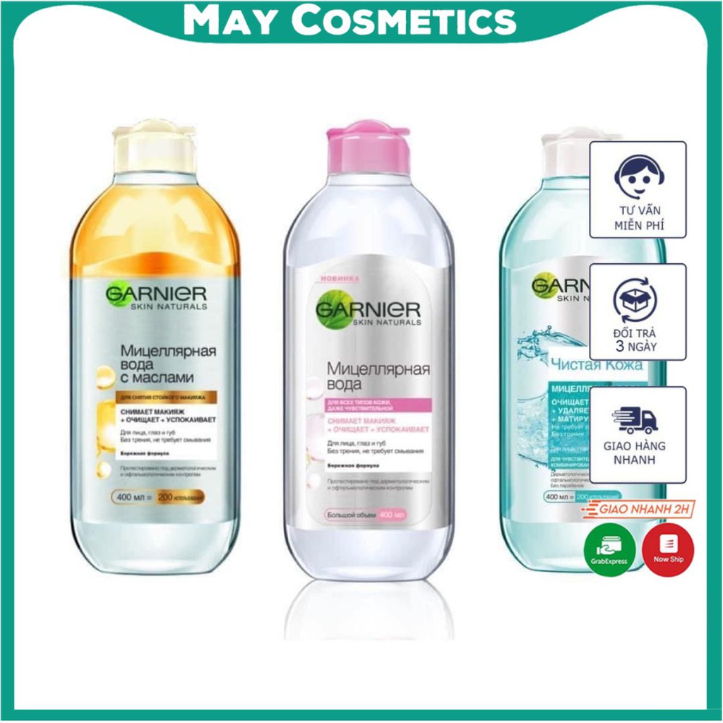 Garnier Micellar Cleansing Water – nước tẩy trang best seller của Garnier tẩy trang dịu nhẹ và hiệu quả an toàn với da