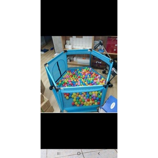 quây bóng lục giác khung inox chắc chắn tặng kèm 15 bóng nhựa