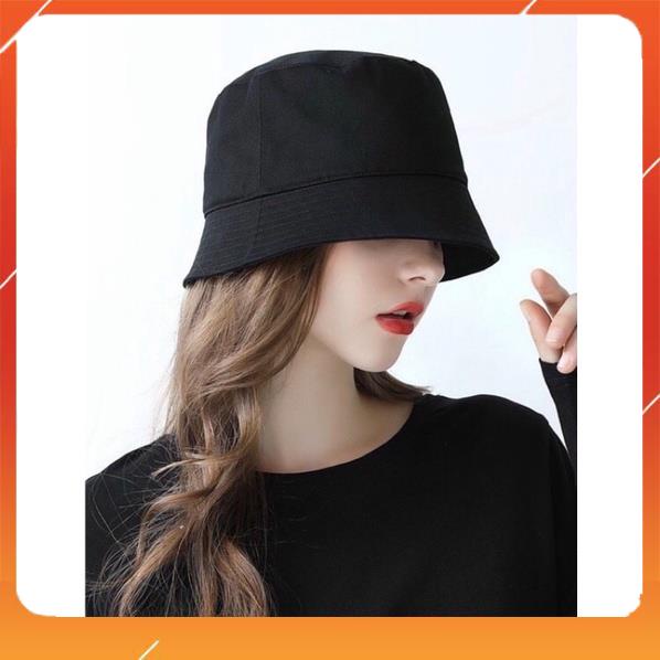 Nón bucket vành cụp trơn nhiều màu phong cách Ulzzang Unisex AN 444
