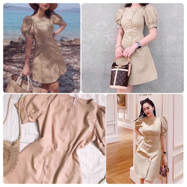ĐẦM BASIC CÚC TO MÀU DA- HIN DRESS T170