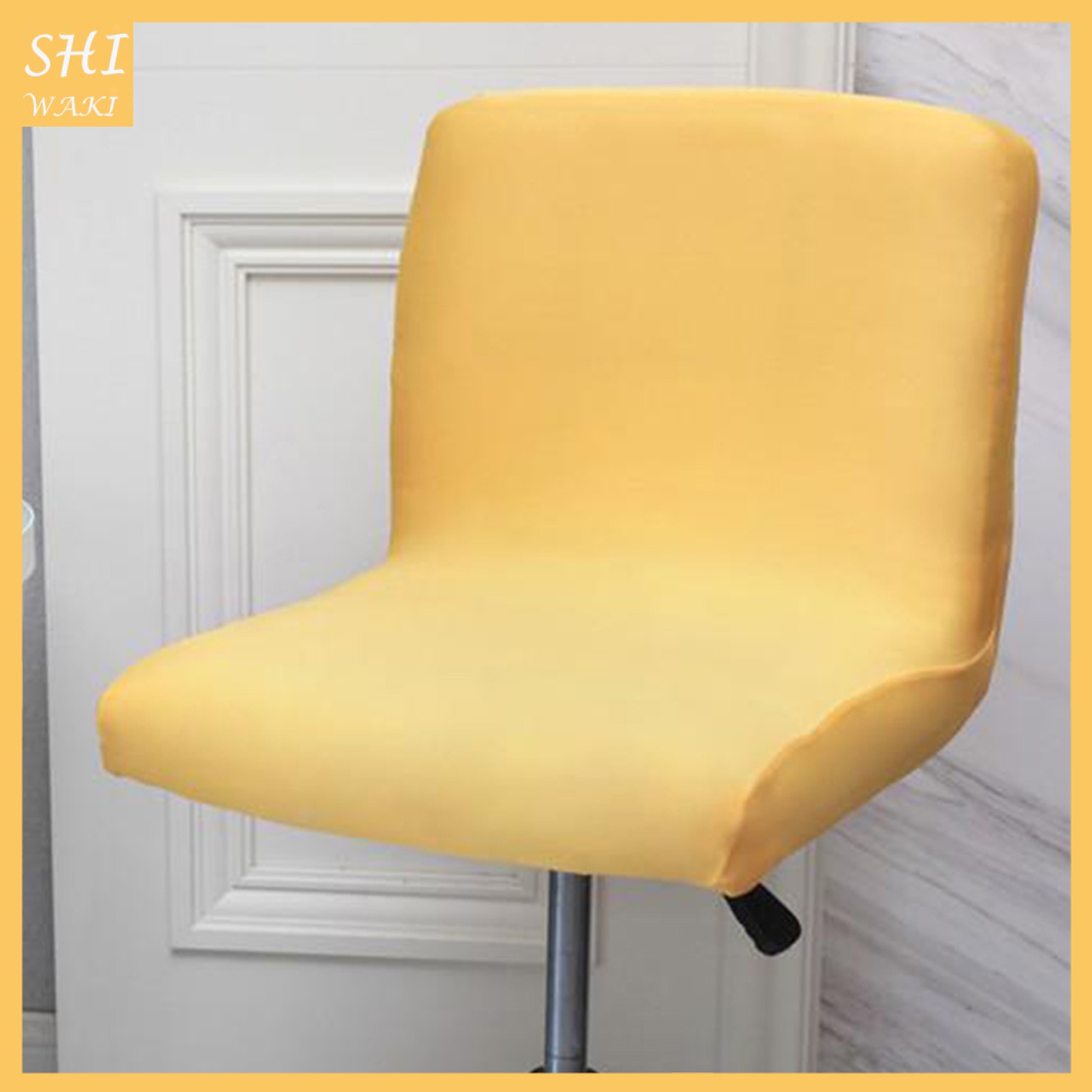 Vỏ bọc ghế mềm mại màu vàng thời trang