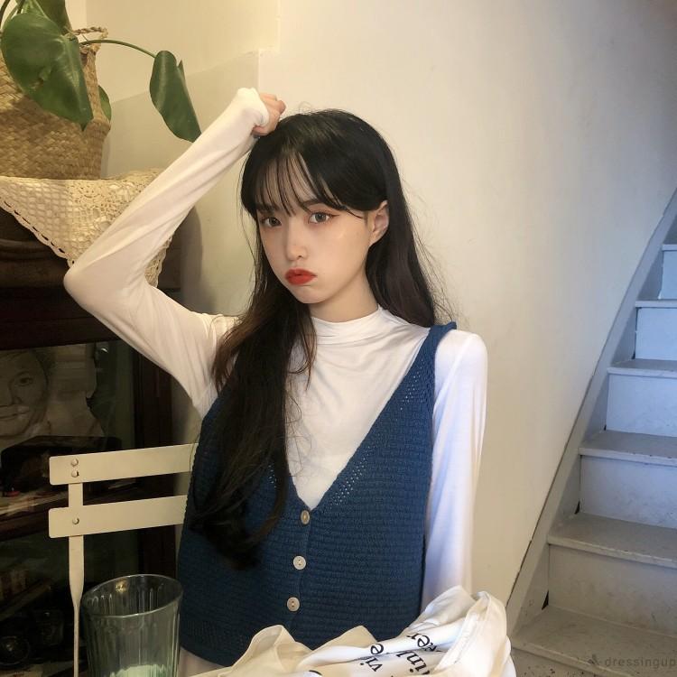 Áo khoác vest không tay xẻ cổ chữ V phong cách thời trang cá tính cho phái nữ | BigBuy360 - bigbuy360.vn