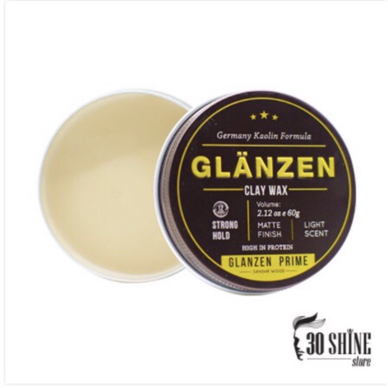 Sáp Glanzen Clay Wax 60g- Rẻ hơn hoàn tiền - Chính hãng 100%