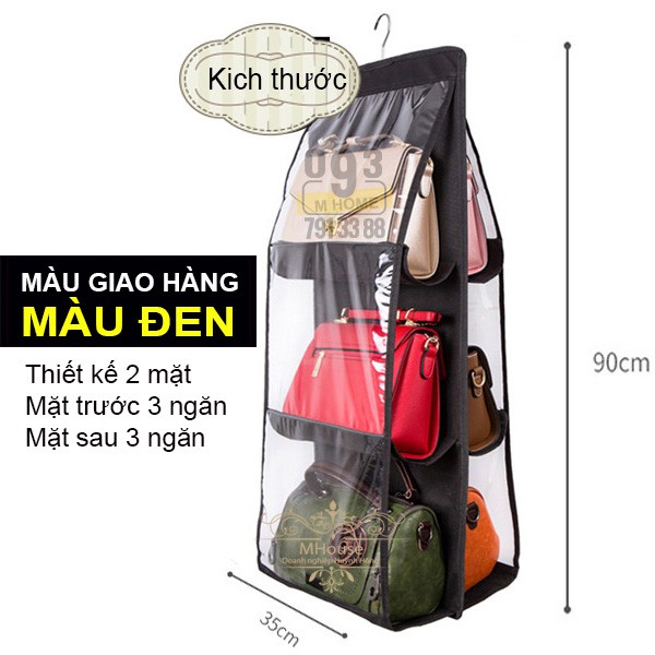 Túi Treo Túi Xách, Đựng Giỏ Nhiều Ngăn, Giỏ Đựng, Túi Treo Tường Đa Năng, Túi Giày Loại Dày