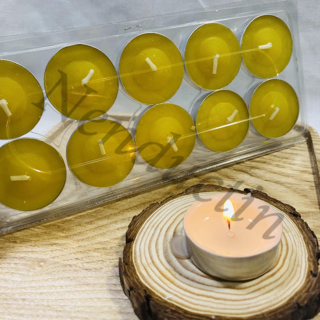 Tealight 10 viên cao cấp Đức Tín cháy 2,5 đến 3h không khói không mùi an toàn cho người sử dụng