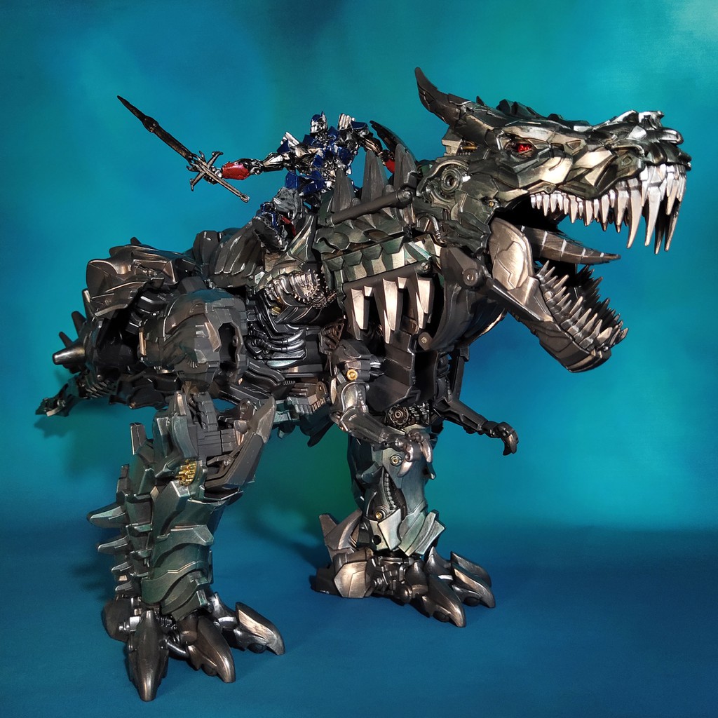 Transformer Optimus prime cưỡi khủng long mô hình đồ chơi người máy rô bốt (ROBOT) lắp ghép biến hình [GIÁ SẬP SÀN]