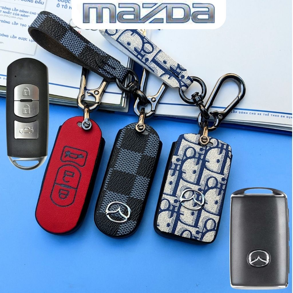 Bao Da Chìa Khóa Mazda 2 3 6,Mazda cx3 cx30 cx5,Mazda cx8,Mazda cx9 (MÓC D)