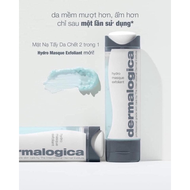 (Mini Auth) - Mặt nạ dưỡng ẩm và tẩy da chết hiệu quả Dermalogica Hydro Masque Exfoliant 7ml Full box