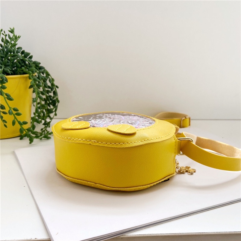 Túi Đeo Chéo Một Bên Vai Màu Đỏ Mini Phong Cách Phương Tây Thời Trang Dành Cho Bé Gái