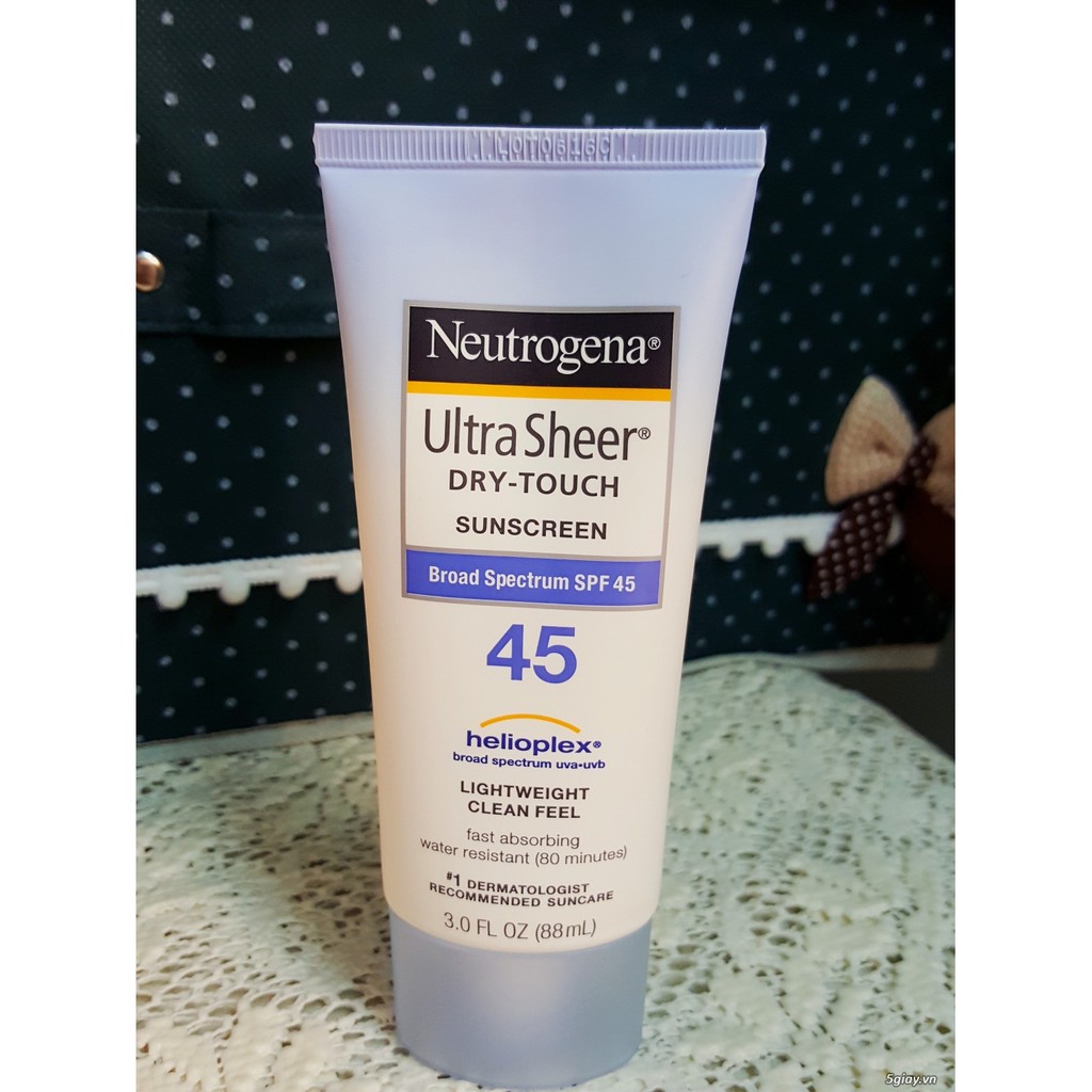 Kem chống nắng Neutrogena Ultra Sheer Dry Touch SPF 45 (88ml) – 100% Authentic