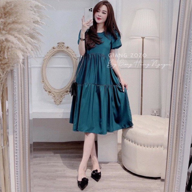 Váy Maxi Suông Bánh Bèo , Đầm Nữ Dáng Suông Tay Bồng ( Có kèm ảnh và video thật ) | BigBuy360 - bigbuy360.vn