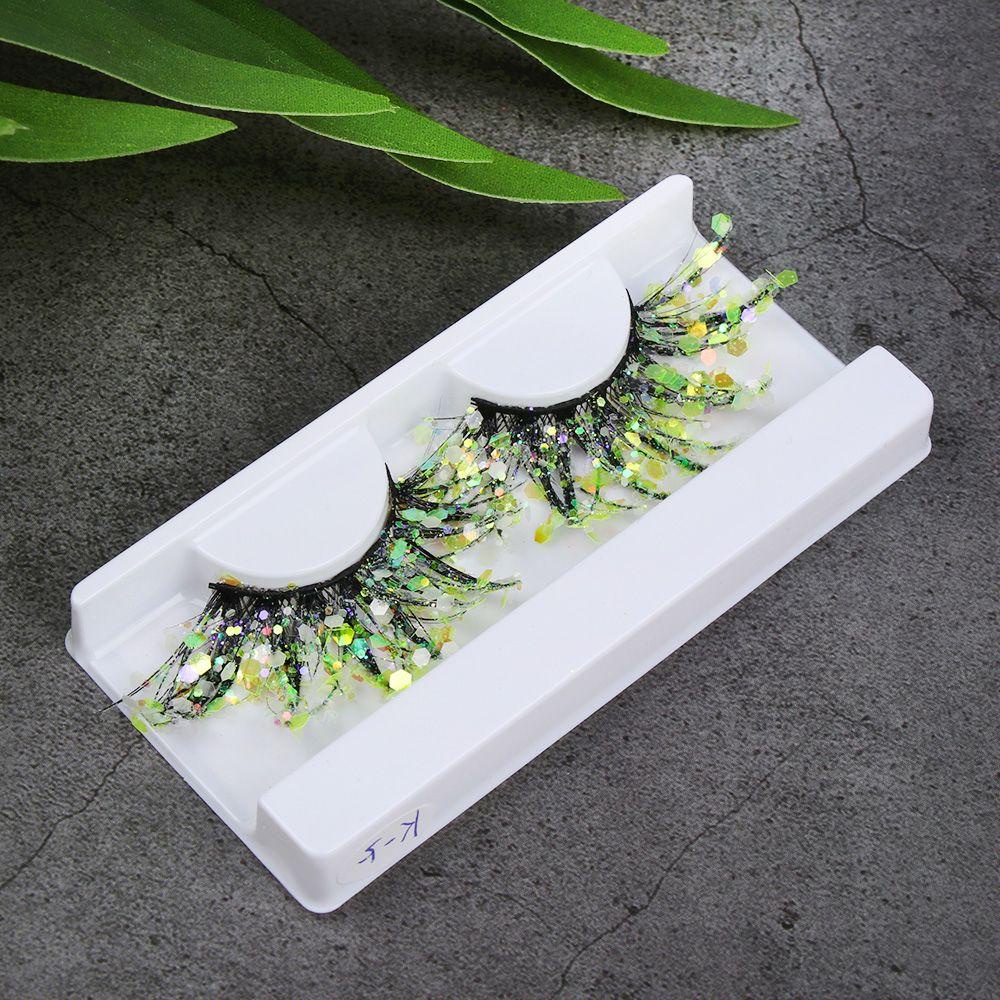 Lông Mi Giả BORAG 3D Màu Sắc Lấp Lánh Phong Cách Âu Mỹ