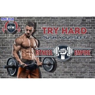 Tranh dán tường phòng gym BINBIN GY23