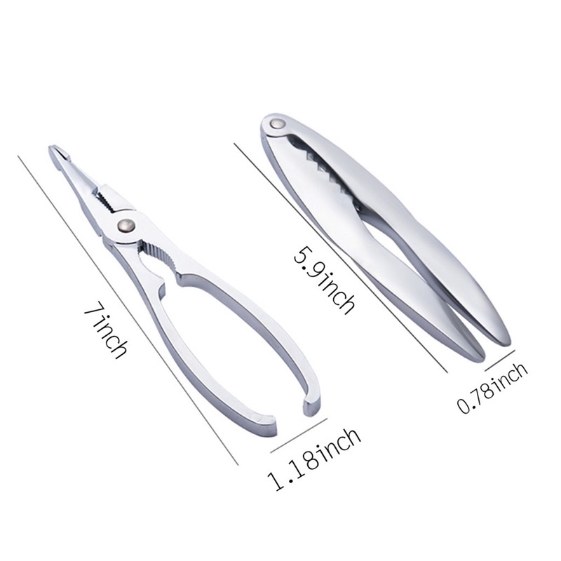 Bộ dụng cụ ăn hải sản 7 chi tiết.