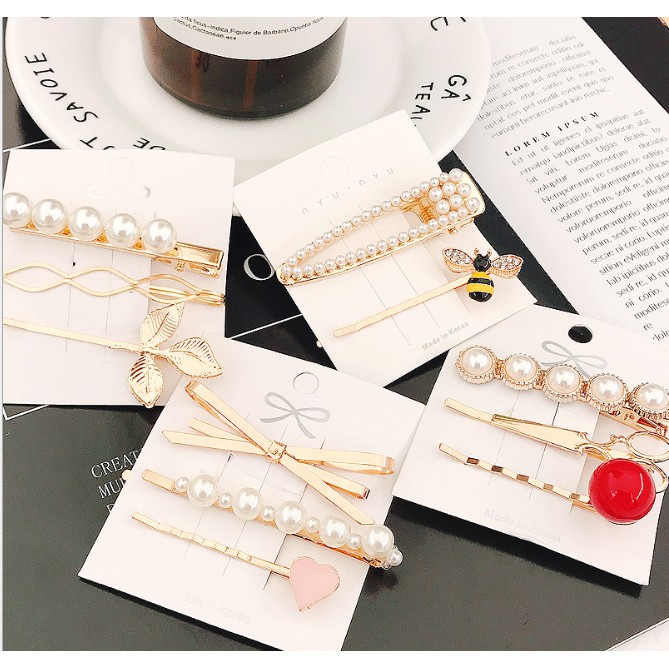 Kẹp tóc nơ nhân tạo nhiều mẫu sành điệu - Zinti PK06