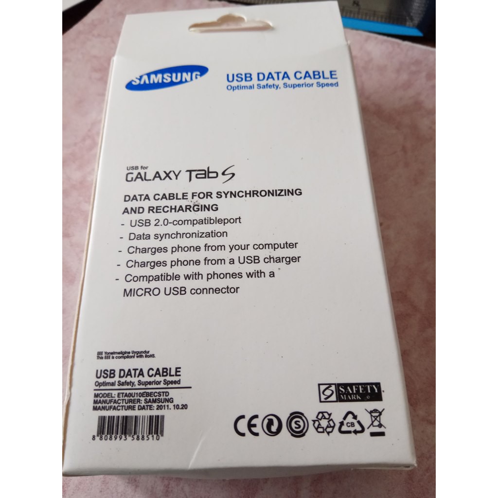 Cáp Sạc Dữ Liệu Usb Cho Samsung Galaxy Tab 2 P1000 P3100 N8000 P7500 P5100 P5200