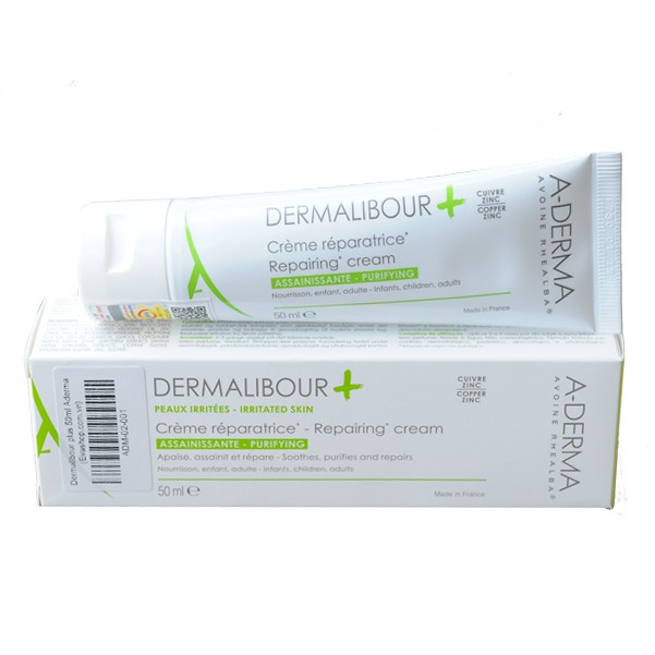 A-Derma Dermalibour+ - Kem Dưỡng Làm Dịu Da Kích Ứng Cho Trẻ Em Và Người Lớn 50ml