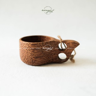Ly gỗ dừa - Cóc gỗ dừa - Ly quai gỗ dừa