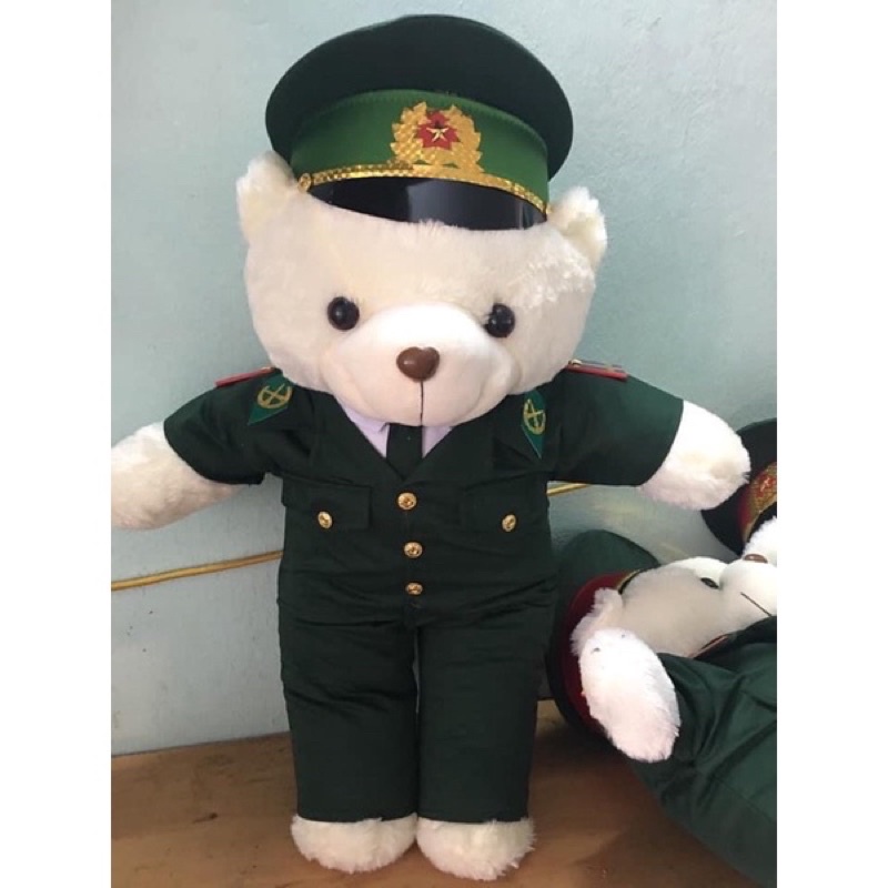 Gấu Bông Bộ Đội Biên Phòng in tên