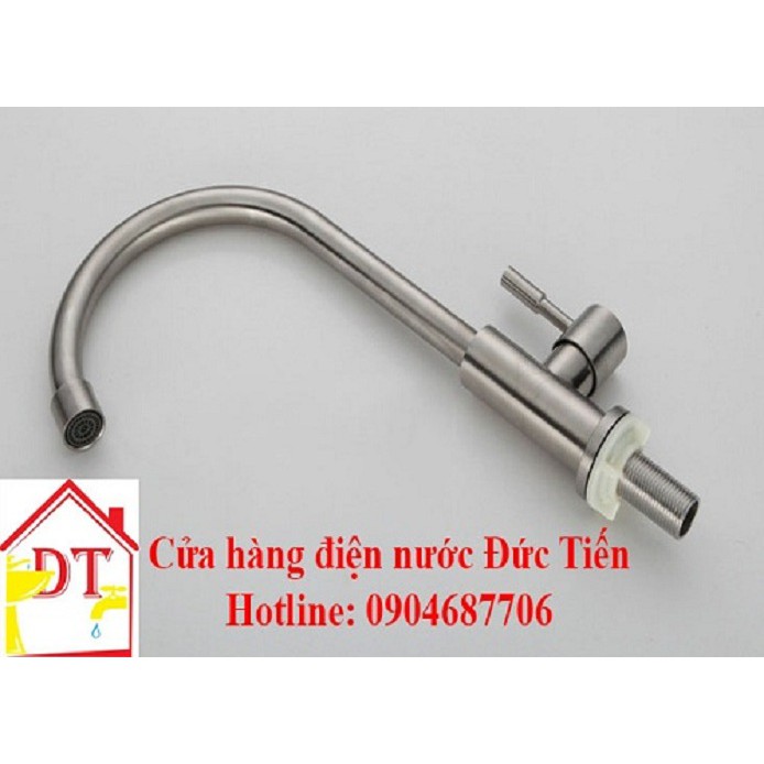 Vòi đơn Inox 304 chậu rửa bát , rửa chén VRB902 tặng dây cấp nước inox