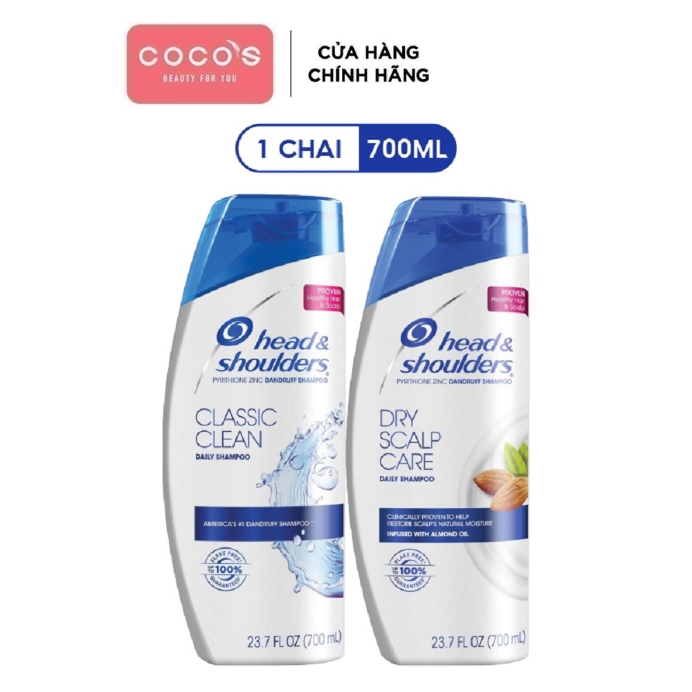 Dầu Gội Head&amp;Shoulders Mỹ nhiều mùi hương 700ml