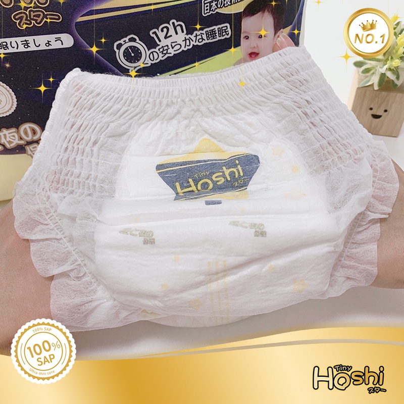 Tã Bỉm Em Bé Dán Quần cao cấp TinyHoshi đủ size S56/M46/M44/L42/XL38/XXL36/XXXL34/XXXXL32