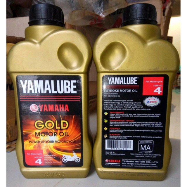 NHỚT YAMALUBE GOLD 10W40 NHẬP KHẨU CHÍNH HÃNG 0.8L