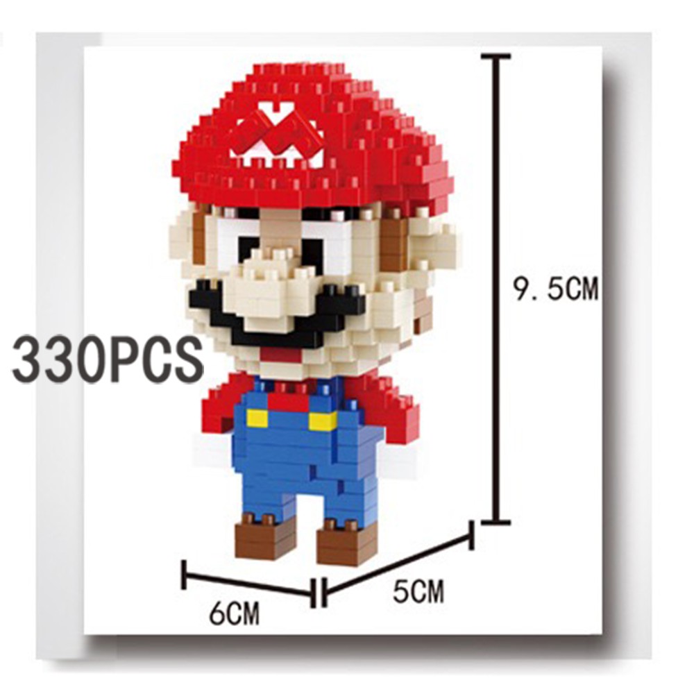 NANOBLOCK Bộ 330 Mảnh Ghép Xếp Hình Nhân Vật Game Super Mario