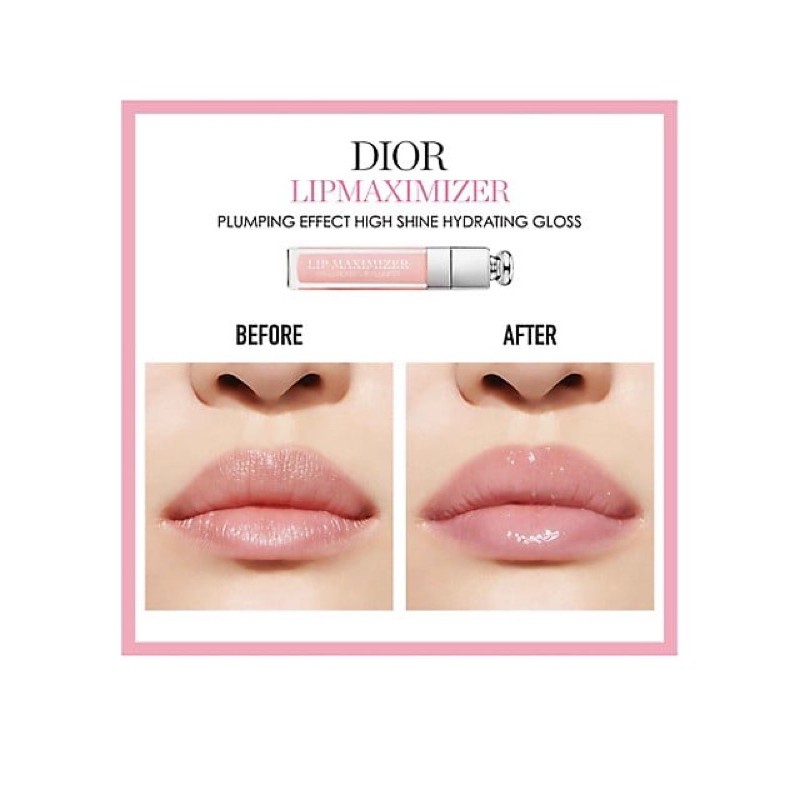 Set son dưỡng môi Dior Addict Lip Glow & Lip Maximizer Duo màu 001